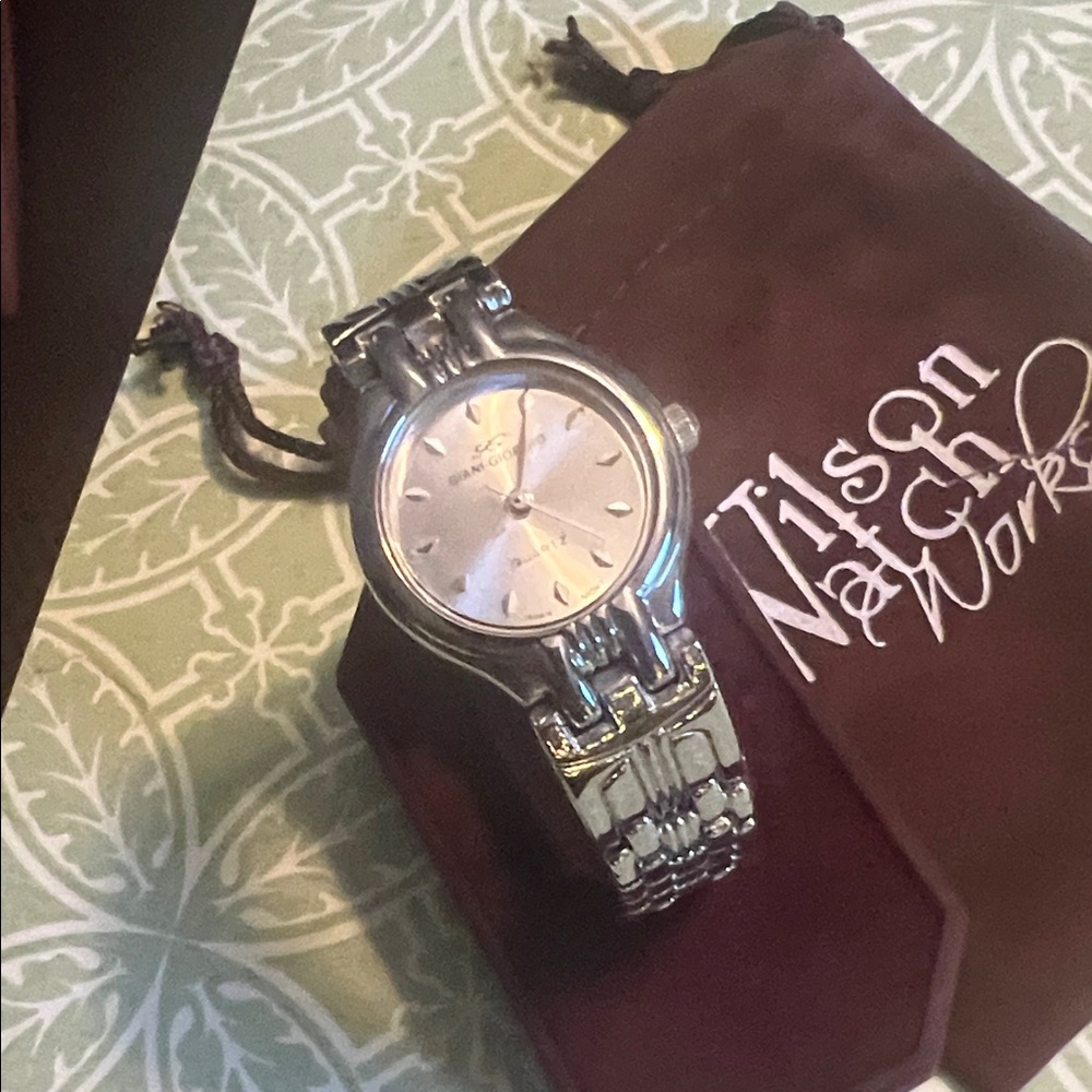 Vintage Giani Giorgio Silver Women's Watch New Battery